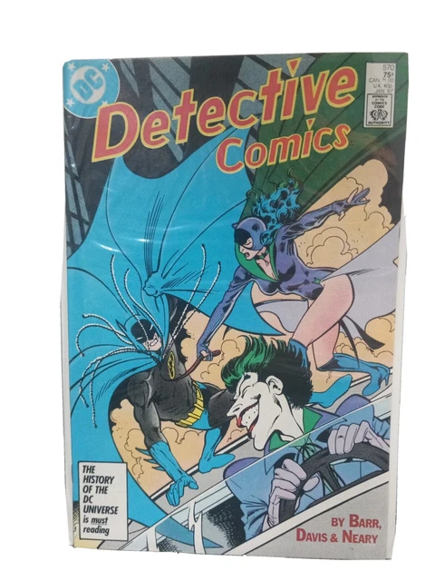 Detective Comics #570 January 1987 Very Fine+ Near Mint still has packaging