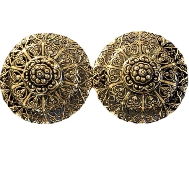 Fibbia delicata e filigranata oro antico serrature tradizionali grembiuli Dirndl fibbia lei