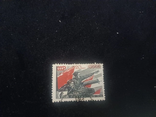 briefmarke litauen gestempelt-d.bes.wk2 1rubel vilnius-cccp