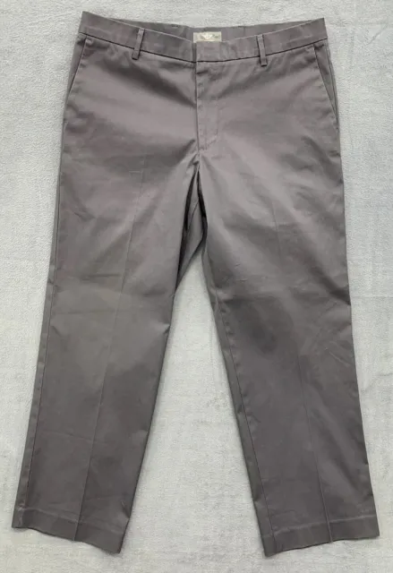 Dockers Khaki Pants Mens Size 36x30 Dark Gray Straight Fit D2 Iron Free