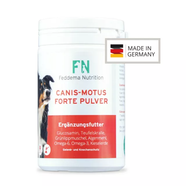 Canis Motus Forte Pulver - Avec Glucosaminsulfat, Msm , Griffe, Oméga 3 Fet