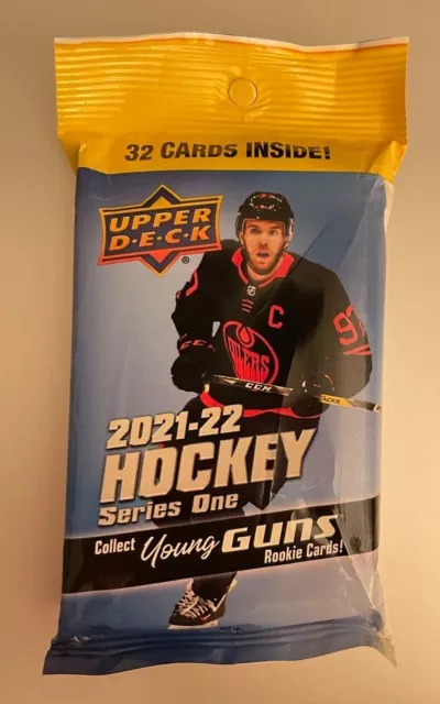 2021-22 UPPER DECK SERIES 1 NHL Guaranteed Canvas Young Guns RC FAT HOT PACK