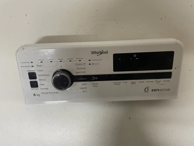 Lave-linge Top Whirlpool ZENTDLRBX6252BSFR/N Silence – 6kg – Classe B – Blanc