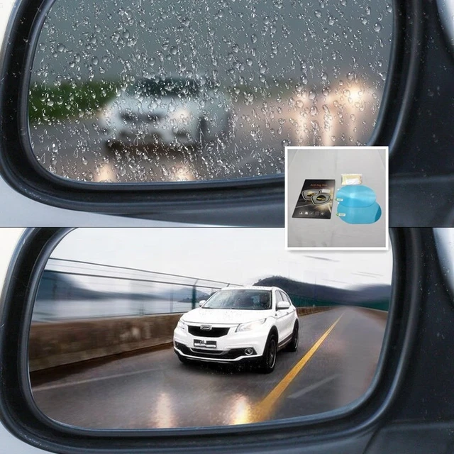 Anti-Fog & Anti Rain Car Rear Mirror Side Window Film. 8 Pcs