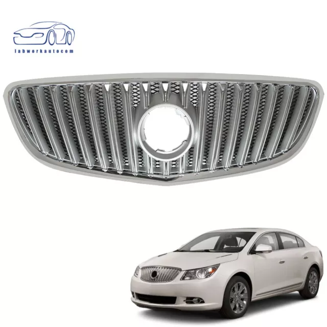For 2010 11 12 13  Buick Lacrosse Front Upper Bumper Grille Grill Chrome