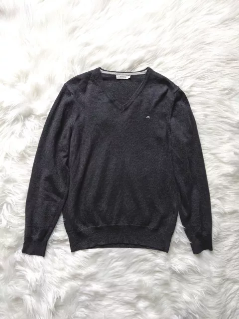 J. Lindeberg - Lyman True Merino Maglia - Medio/Grigio Scuro - Lana