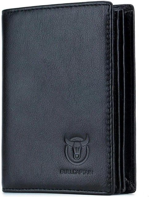 Bullcaptain Large Capacity Genuine Leather Bifold Wallet/Credit Card Holder for