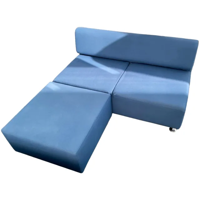 Cappellini L-Sofa Gambetta Design-Couch Eck-Sofa Modul-Couch Lounge in Blau