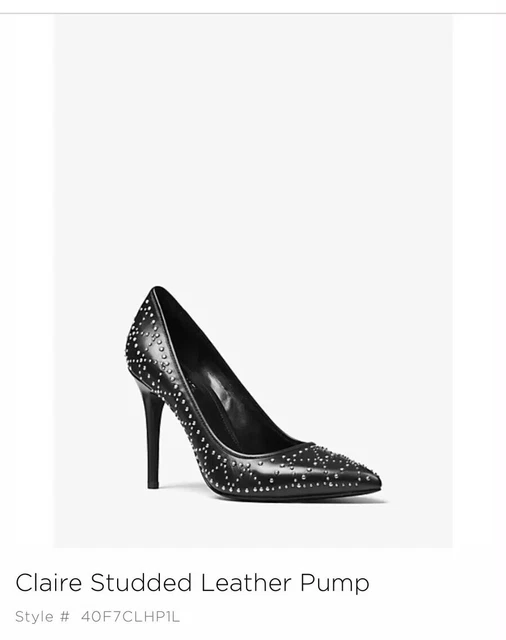 Claire studded on sale leather pump
