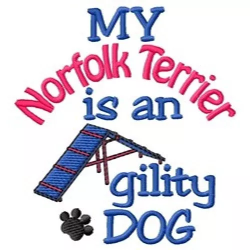 My Norfolk Terrier is An Agility Dog Fleece Jacket - DC1964L Size S - XXL