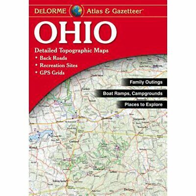 Ohio State Atlas & Gazetteer, by DeLorme, 2018, 12th Edition