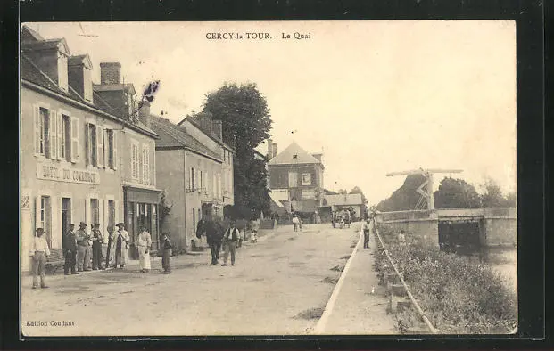 CPA Cercy-la-Tour, Le Quai 1910