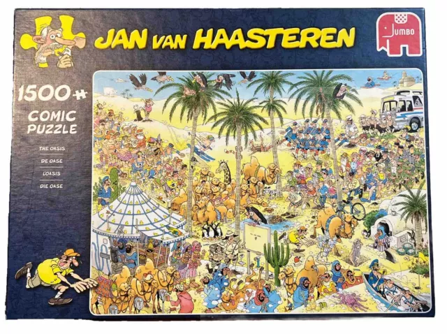 Jan Van Haasteren 1500 Piece Jigsaw - The Oasis - Complete -Excellent Condition