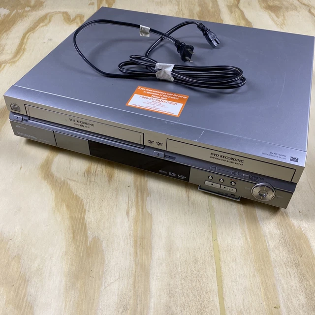 PANASONIC VHS DVD Recorder Combo HiFi Stereo No Remote F60 Error DMR