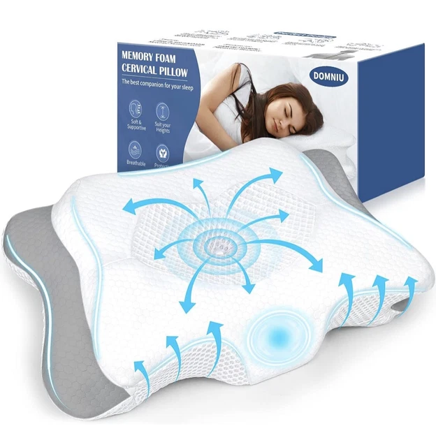 Oreiller Cervical pour soulager la Douleur - Oreillers ergonomiques en Mousse à mémoire de Forme