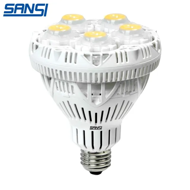 SANSI Grow LED Pflanzenlampe Vollspektrum für Zimmerpflanzen Zelt 24W E27 230V