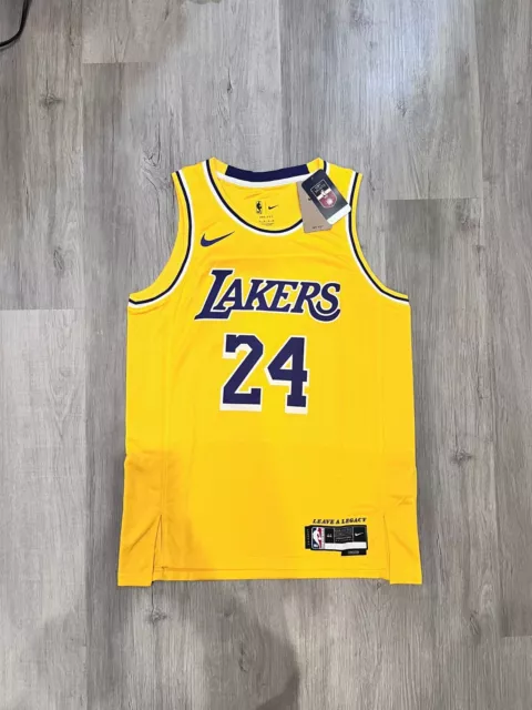 Nike Kobe Bryant Mamaba Wish LA Lakers #24 Swingman Jersey - White/Purple -  52