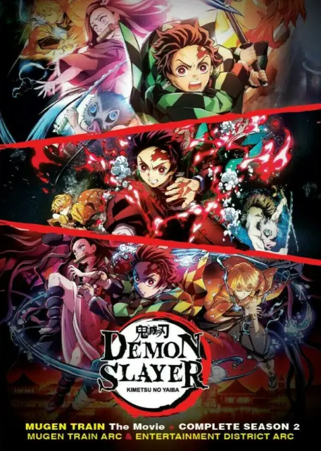 Demon Slayer: Kimetsu No Yaiba Season 1+2 (1-44End) +Mugen Movie English  Dubbed
