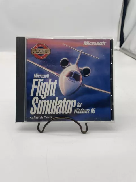 MICROSOFT FLIGHT SIMULATOR for Windows 95 (PC Game, 1996) With CD Set ...