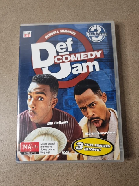 Def Jam Comedy 3 All Stars DVD Region 4 PAL Russell Simmons Martin Lawrence