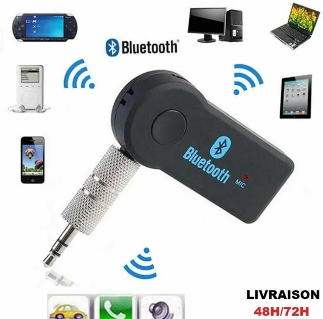 Récepteur Jack Adaptateur Bluetooth 3.0 + EDR + Audio 3,5mm + Microphone Music