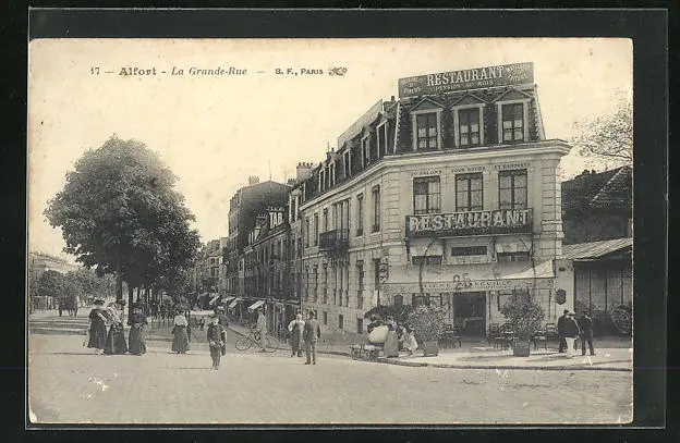 CPA Alfort, La Grande-Rue, vue de la rue