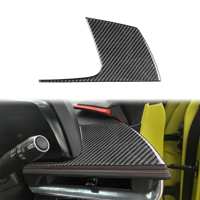 Red Dry Carbon Fiber Steering Wheel Trim Ring Cover For Corvette C8