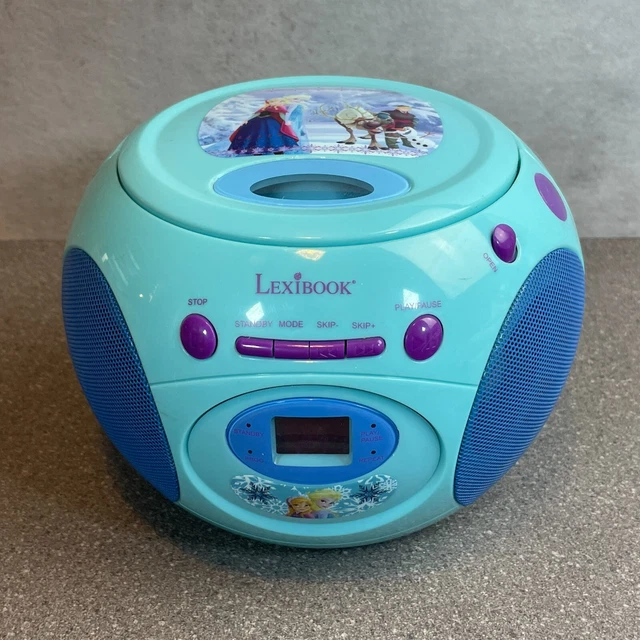 DISNEY FROZEN PORTABLE Radio / CD Player Boombox, Lexibook, Blue
