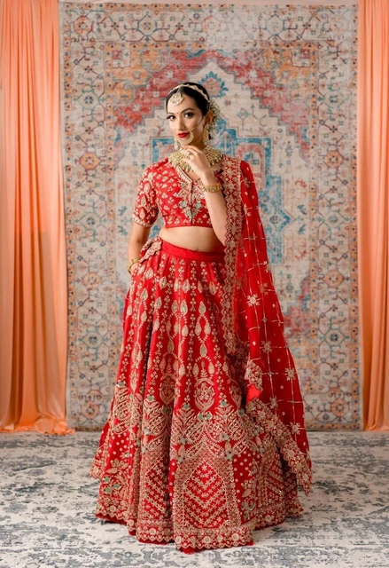Women Bridal Indian Lehenga Designer Wedding Choli Party Wear Traditional Design