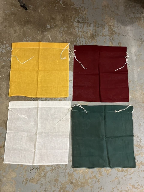 Vintage R.R Railroad flag signal set of 4 caboose