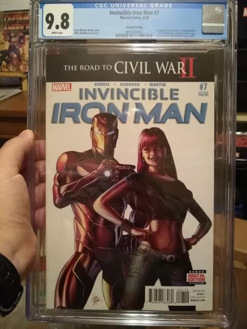 Invincible Iron Man #7C Deodato Variant 2nd Printing CGC 9.8 2016 