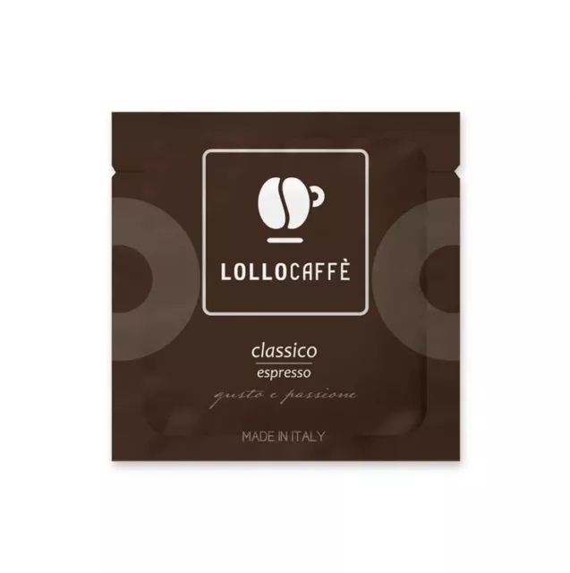 MIX 150 CIALDE filtro carta ese 44 mm LOLLO CAFFE MISCELE NERA CLASSICA ARGENTO 2