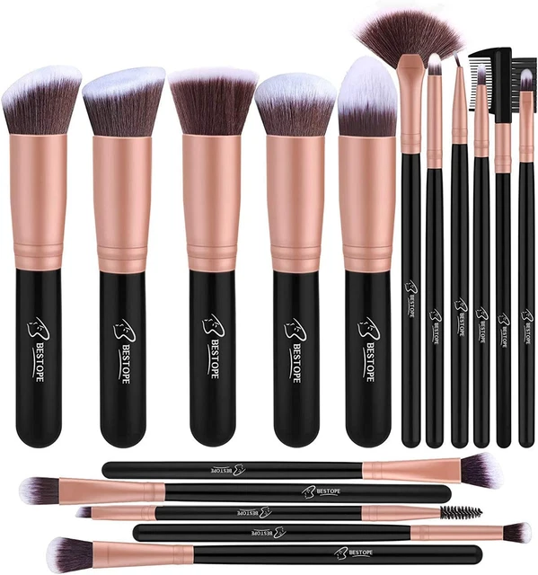 Pennelli per Il Trucco Set Di 16 Pennelli per Il Make-Up Professionali, Eyeliner