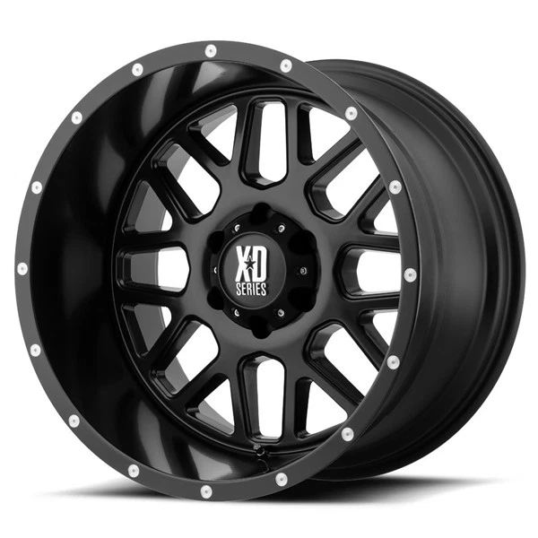 20 INCH BLACK Wheels Rims LIFTED Ford F250 F350 Super Duty XD Series ...