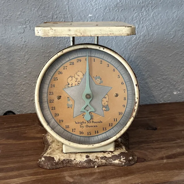 Vintage  1940-1950 Baby Nursery Scale up to 30 pounds