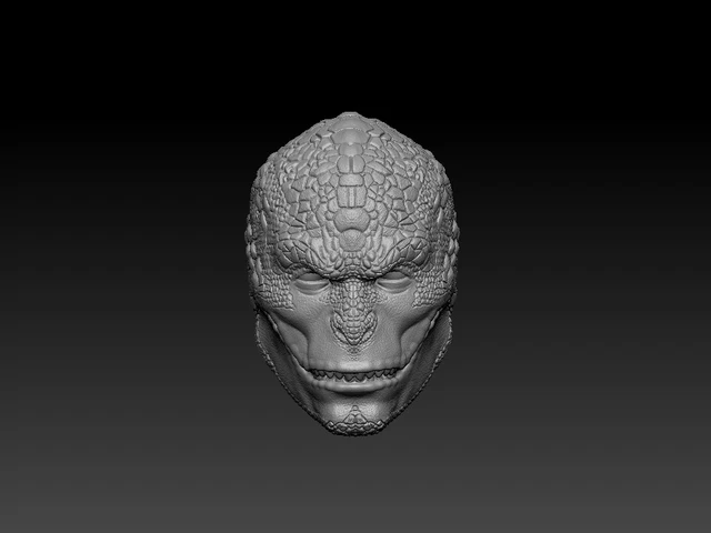 3D PRINTED - Custom The Lizard Animated Marvel Legends Scale - Head ...