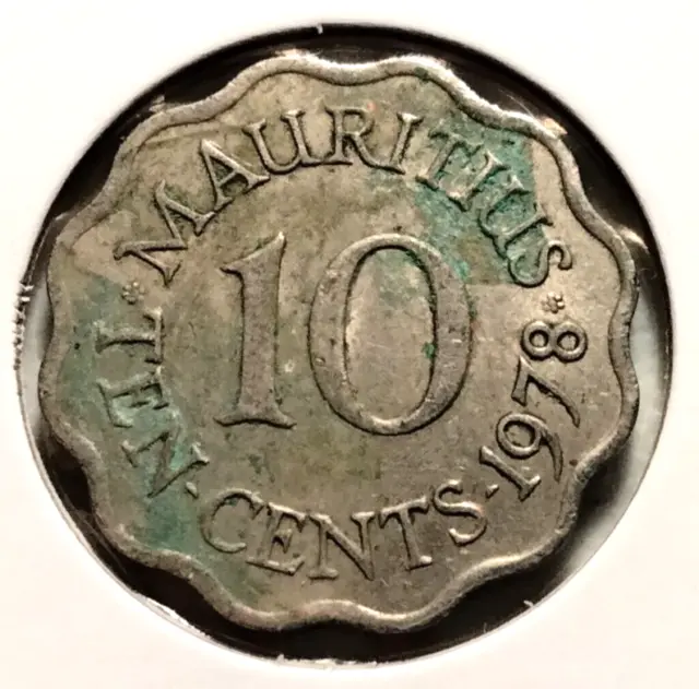 1978  Mauritius 10 Cents Coin  - KM#33 - Combined Shipping  (INV#9455)