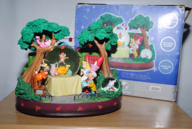 Disney Store Large Alice In Wonderland Tea Party Snowglobe Disney Store Large Alice In Wonderland Tea Party Snowglobe