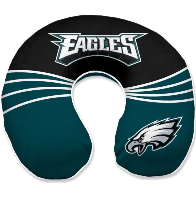 NWT Philadelphia Eagles Wave MEMORY FOAM U-Neck Travel Home Pillow - Pegasus-NFL