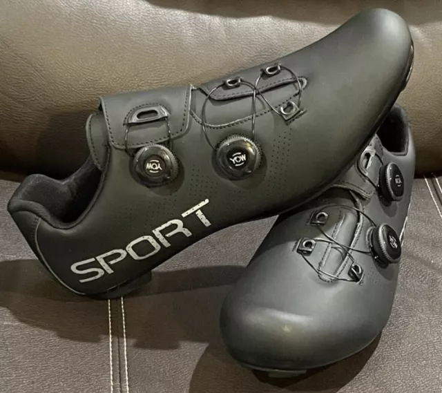 YOW Sport Cycling Road Spinning Shoes, EU Size 47 US Men's Size 12, Dial Closure