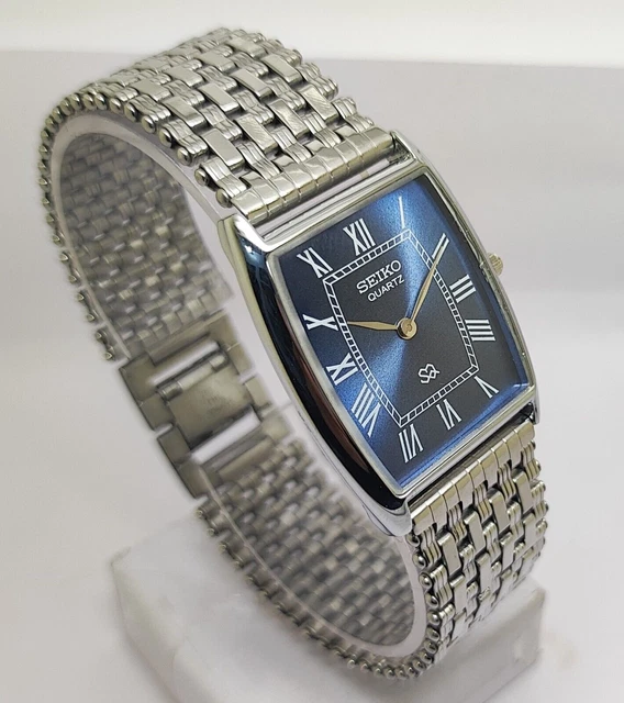 Orologio da polso da uomo vintage Seiko Quartz realizzato in Giappone super...