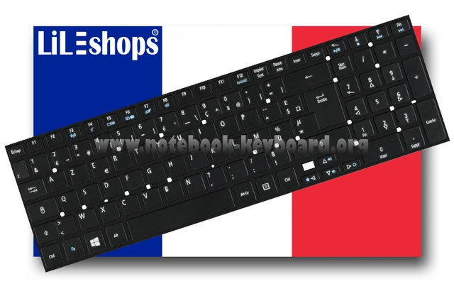 Clavier Dell Original Rétroéclairé - Modèle NSK-DX2BC - AZERTY Français - Neuf