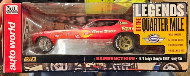 1/18 Auto World, 1971 Rambunctious Funny Car, Gene Snow, Legends Quarter Mile