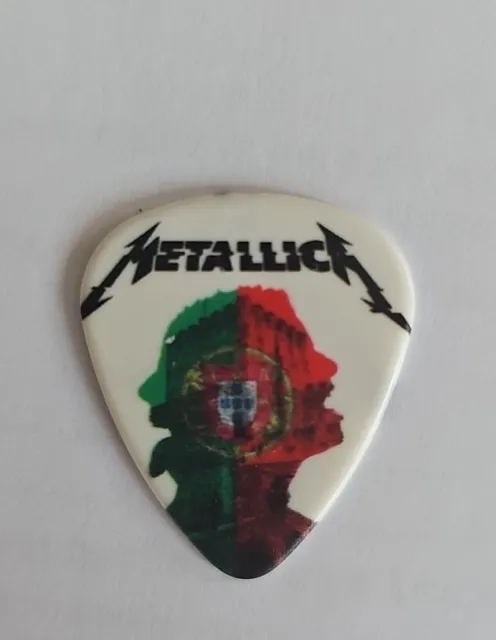 Metallica - Lisboa 01/02/18 Worldwired Tour SUPER SELTEN Gitarren-Plektrum