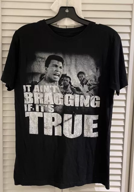 Ali T-Shirt Mike Tyson Men's M "Aint Bragging if it's True" NWOT