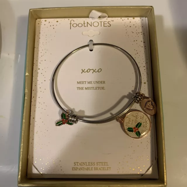 LA ROCKS FOOTNOTES Strength Pure Silver Plated Adjustable Bracelet New  1295  PicClick