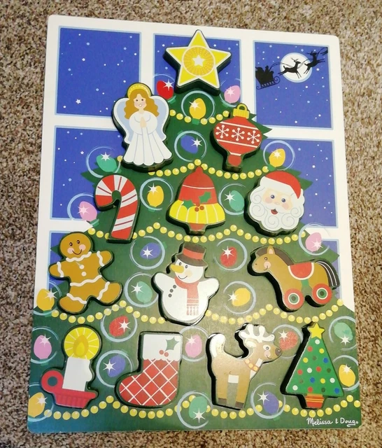 Melissa and doug christmas on sale puzzle
