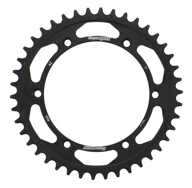 Supersprox Rear Steel Sprocket 42T Black RFE-460-42-BLK