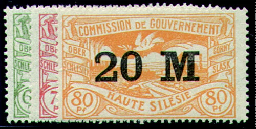 Oberschlesien Nr. 41-43 postfrisch **