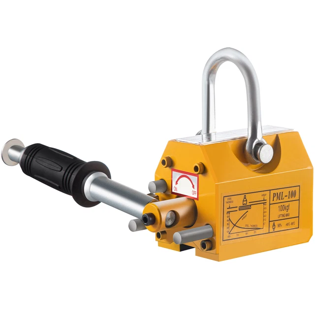 VEVOR 100KG Steel Magnetic Lifter Heavy Duty Crane Hoist Lifting Magnet 220lbs